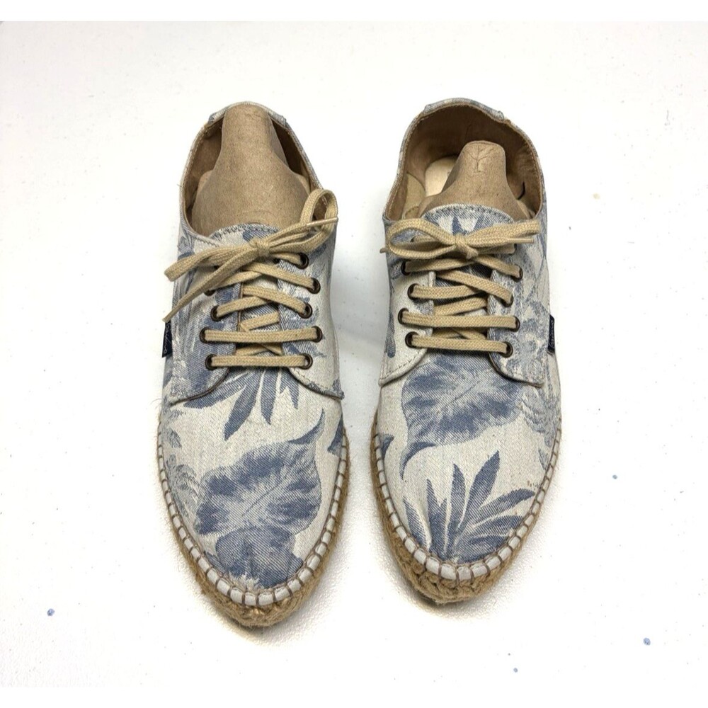 Anthropologie Gaimo Canvas Floral Espadrille Platform Sneaker Women's Size 40